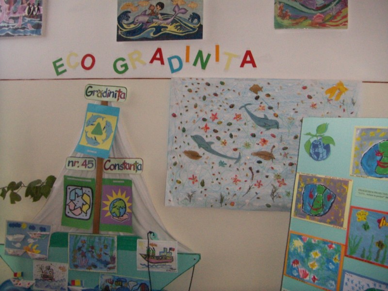 Lucrari realizate de copii in cadrul proiectului Ecogradinita