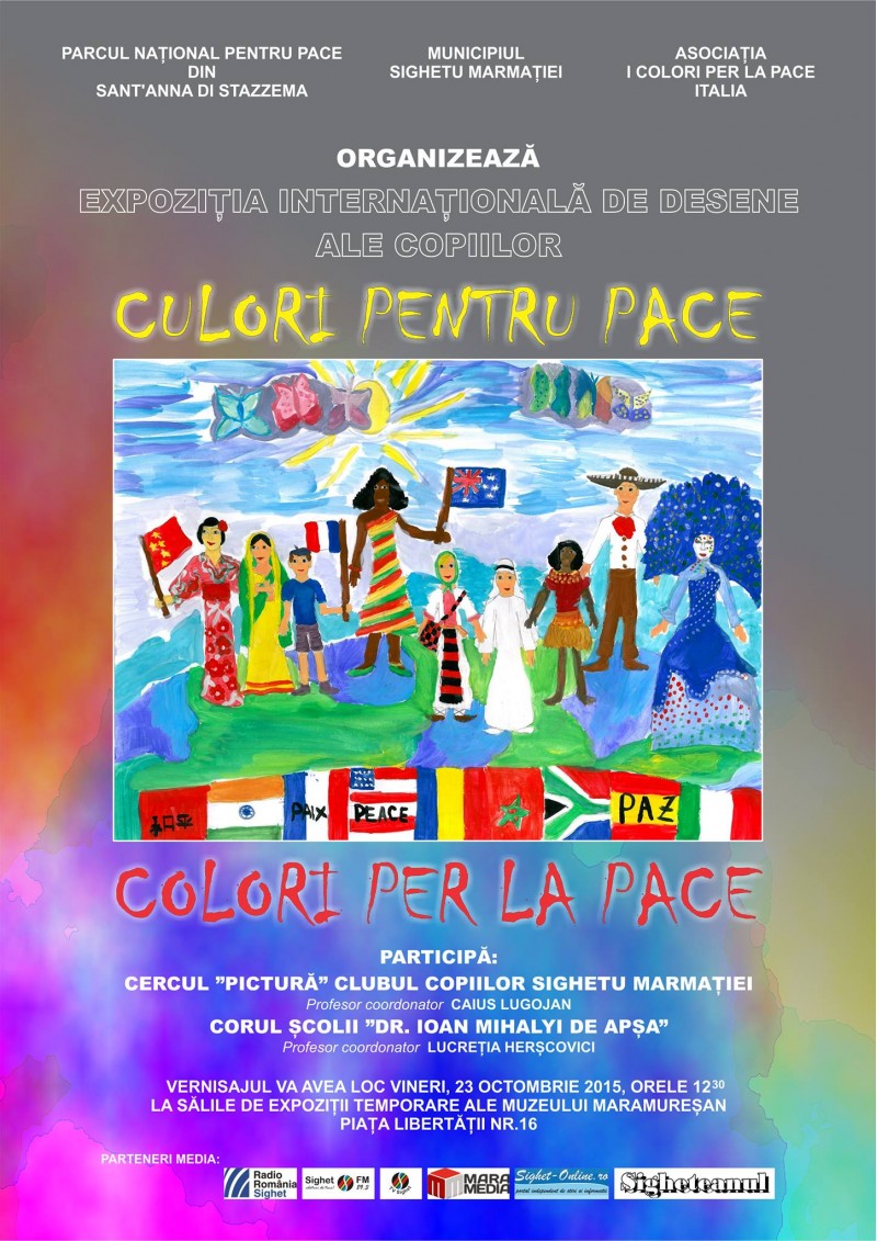 Expozitie internationala de desene ale copiilor "Culori pentru pace" 