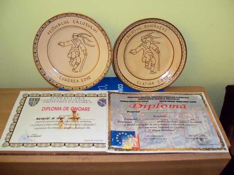 Trofeele primte la Festivalul Calusului - Slatina 2010